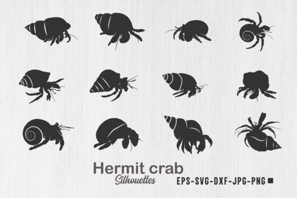 Download Hermit Crab Silhouettes, Hermit Crab Svg - Premium Resources