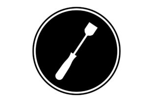 Download Scraper Icon on Black Circle - Vector - Premium Bundle