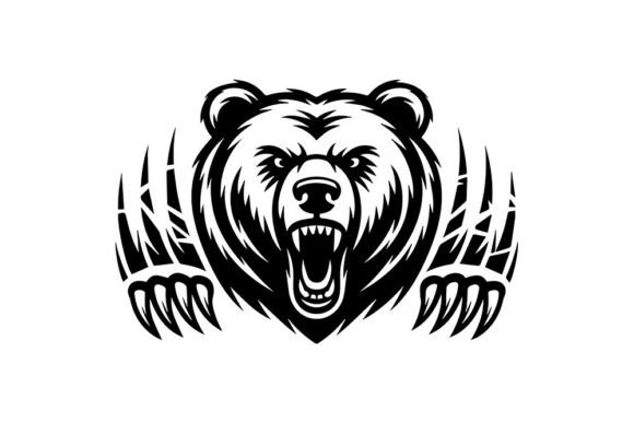 Download Angry Bear Head SVG – Bear Mascot SVG – - Bear Collection